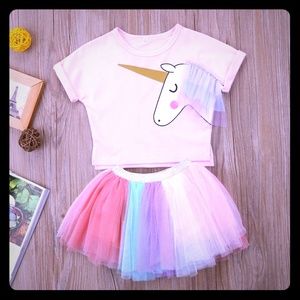 2pc unicorn tutu set